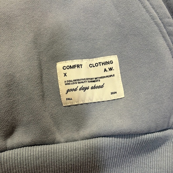 Comfrt Affirmations Collection Blue Hoodie Size Medium - Picture 4 of 8